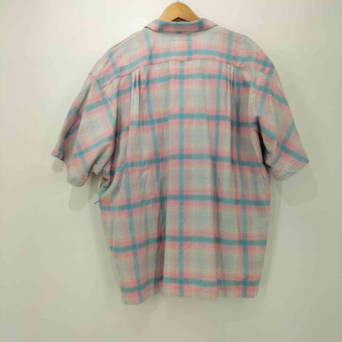セヴシグ SEVESKIG Ombre Check S/SL Shirt メンズ  M
